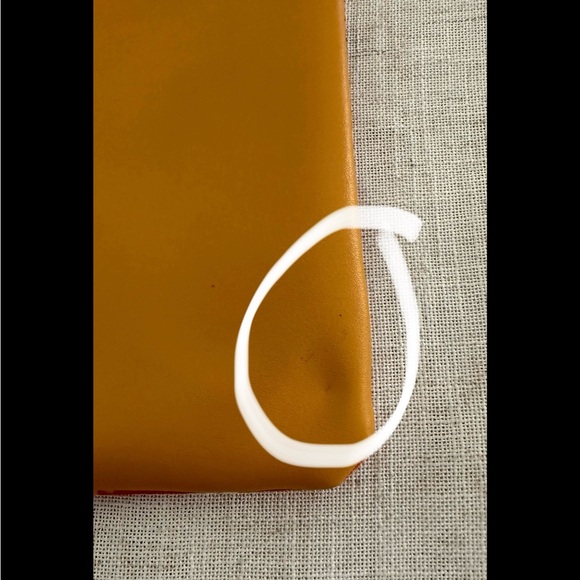 Rachel Pally Reversible Fold Over Clutch Purse Zahara Orange Vegan Leather - Picture 3 of 11